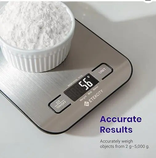 Rechargeable Stainless Steel Kitchen Scale